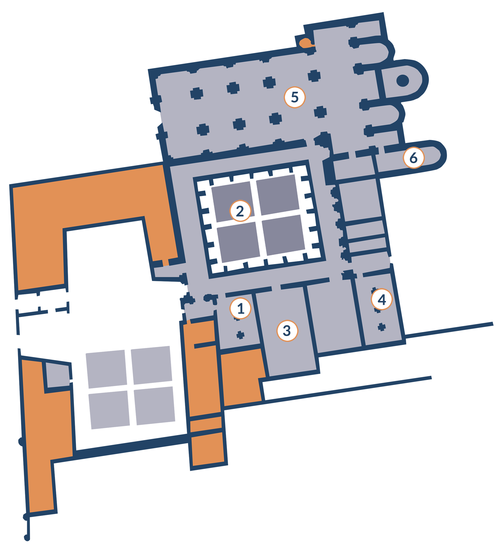 Mapa interactivo del Monasterio